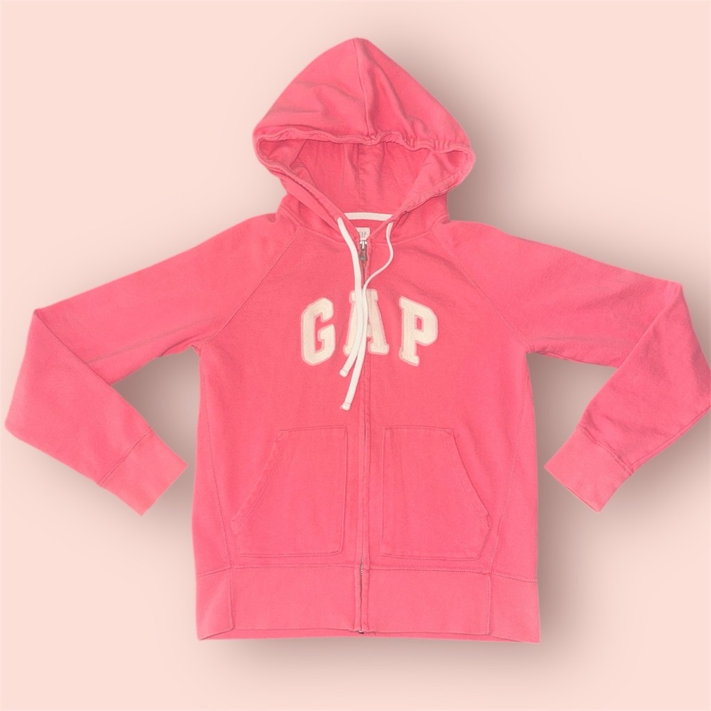 GAP Pink Sweatshirt Logo Hoodie
